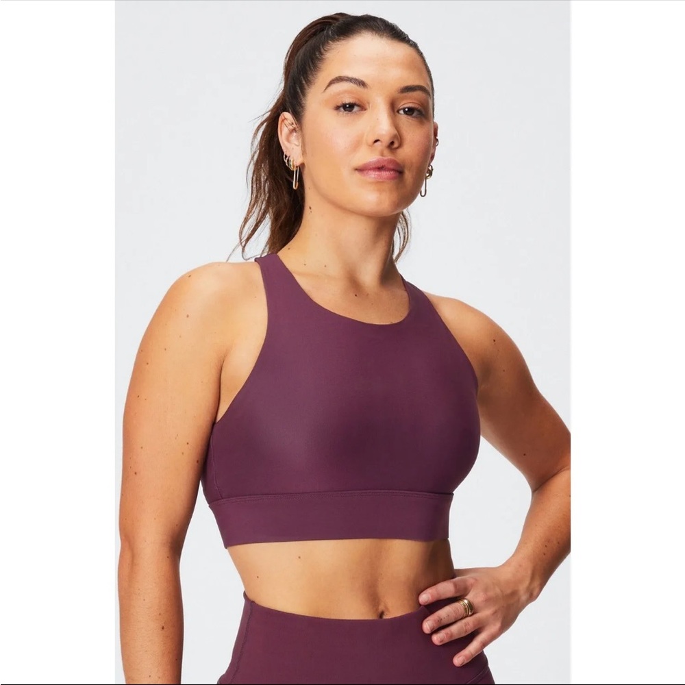 **NWT** Fabletics Ella Shine High Impact Sports Bra in Black, size 1X